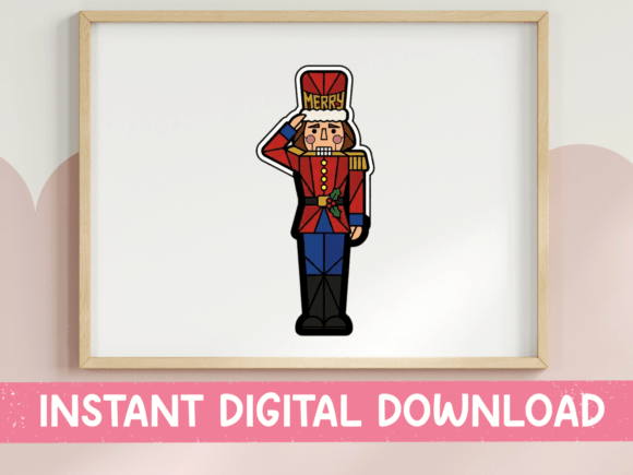 Christmas Nutcracker Soldier Sticker: Graphics for T-Shirt Designs