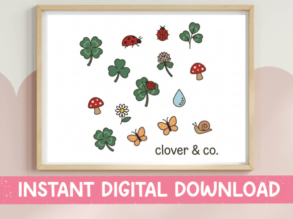 Clover Co Lucky Charm Sticker Print
